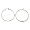 Tarnish Resistant 304 Stainless Steel Big Hoop Earrings EJEW-F105-06P-3