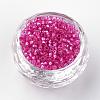 Silver Lined Glass Round Seed Beads SEED-R044-07-2
