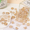  96Pcs 12 Styles UV Plating Acrylic Beads MACR-TA0001-32-13