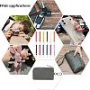 12Pcs 12 Colors PU Leather Wrist Strap Keychains KEYC-CA0001-19-6