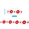 Colorful Polyester Lace Trim OCOR-TA0001-34A-18