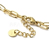 Ion Plating(IP) 304 Stainless Steel Star Link Chains Double Layer Multi-strand Bracelet BJEW-K238-08G-3