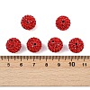 Polymer Clay Rhinestone Beads RB-C1438-12mm-A21-2