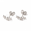 Non-Tarnish 304 Stainless Steel Star Stud Earrings for Women EJEW-C004-01P-1