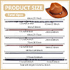 6Pcs 6 Styles Leather Hat Band AJEW-NB0006-83-2