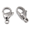 Tarnish Resistant Polished 304 Stainless Steel Lobster Claw Clasps X-STAS-R072-39A-2