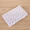 Transparent Plastic 28 Grids Bead Containers CON-PW0001-029-5