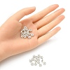 Brass Rhinestone Spacer Beads RB-YW0001-04C-01S-5