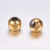 Ion Plating(IP) 304 Stainless Steel Beads LS-STAS-F117-31G-4mm-2