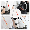 3Pcs 3 Styles Star Moon Heart Alloy Enamel Link Bag Extension Chains AJEW-AR0002-01-5