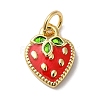 Rack Plating Brass Enamel Charms KK-B092-25G-1