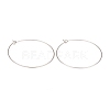 316L Surgical Stainless Steel Hoop Earring Findings STAS-G229-07P-07A-1