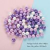 400Pcs 4 Colors Opaque Acrylic Beads MACR-SZ0001-79C-2