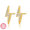 925 Sterling Silver Rhinestone Stud Earrings YM3163-2-1