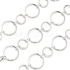 304 Stainless Steel Ring Link Chains CHS-G044-05P-03-1