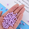 Opaque Acrylic Beads PAB702Y-B01-04-5