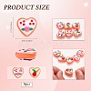 8Pcs 2 Colors Painted Glass Beads Enamel Beads LAMP-SZ0001-84-2