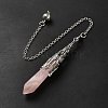 Mixed Gemstone/Glass Dowsing Pendulum Big Pendants G-H285-06P-4