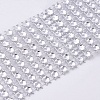 8 Rows Plastic Diamond Mesh Wrap Roll OCOR-WH0048-01B-4cm-2
