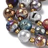Electroplated Natural Druzy Geode Crystal Beads Strands G-G459-02J-3