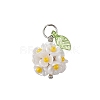Brass Glass Pendants PALLOY-MZ00966-01-1