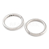 Non-Tarnish 316 Stainless Steel Spring Gate Rings STAS-M296-01P-I-1