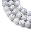 Natural Blue Lace Agate Beads Strands G-G346-A01-6mm-4