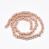 Electroplate Non-magnetic Synthetic Hematite Beads Strands X-G-Q465-38RG-2