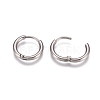 Tarnish Resistant 304 Stainless Steel Huggie Hoop Earrings EJEW-G272-02-10mm-P-3