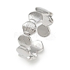 Brass Adjustable Cuff Rings for Women RJEW-B132-01A-P-4