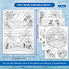 4 Sheets 11.6x8.2 Inch Stick and Stitch Embroidery Patterns DIY-WH0455-324-2
