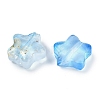 Transparent Spray Painted Glass Beads X1-GLAA-NH0003-01H-2