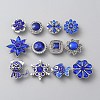 Alloy Rhinestone Snap Buttons DIY-WH0449-39-1