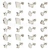 DICOSMETIC 160Pcs 8 Style 304 Stainless Steel Stud Earring Settings STAS-DC0014-79-1