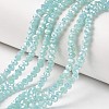 Electroplate Glass Beads Strands EGLA-A034-J4mm-T02-1