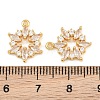 Brass Micro Pave Cubic Zirconia Charms CU-CBA8183-07G-A-3