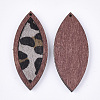 Eco-Friendly Cowhide Leather Big Pendants X-FIND-S301-34C-01-2