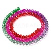 Transparent Painted Glass Beads Strands LS-DGLA-A034-T4mm-A24-5