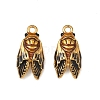 304 Stainless Steel Enamel Pendants STAS-F347-08G-1