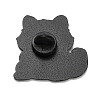 Cute Raccoon Eating Cookie Enamel Pins JEWB-K040-05EB-2