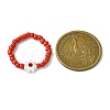 Glass Seed Beads Stretch Rings RJEW-MZ00023-3