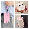 Resin Rondelle Bead with Polyester & Spandex Cord Phone Hand Strap Chains HJEW-TADJ0013-6