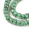 Luminous Handmade Gold Foil Glass Beads Strands FOIL-N029-02A-06-4