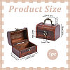 Retro Rectangle Wooden Storage Treasure Chests for Trinkets AJEW-WH0871-84A-2