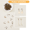 SUPERFINDINGS 108Pcs 9 Style Brass Earring Hooks KK-FH0006-11-5