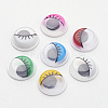 Plastic Wiggle Googly Eyes Buttons DIY Scrapbooking Crafts Toy Accessories with Label Paster on Back X-KY-S003B-10mm-M-1