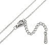 Halloween Series 202 Stainless Steel Cable Chain Pumpkin Pendant Necklaces NJEW-S005-01P-B-3