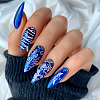 Stainless Steel DIY Nail Art Templates MRMJ-WH0092-054-4