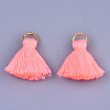 Polycotton(Polyester Cotton) Tassel Pendant Decorations X-FIND-S280-15-2