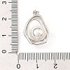 Rhodium Plated 925 Sterling Silver Pendants STER-Z003-04P-3